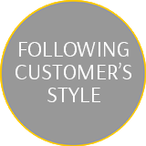following customer's photography style