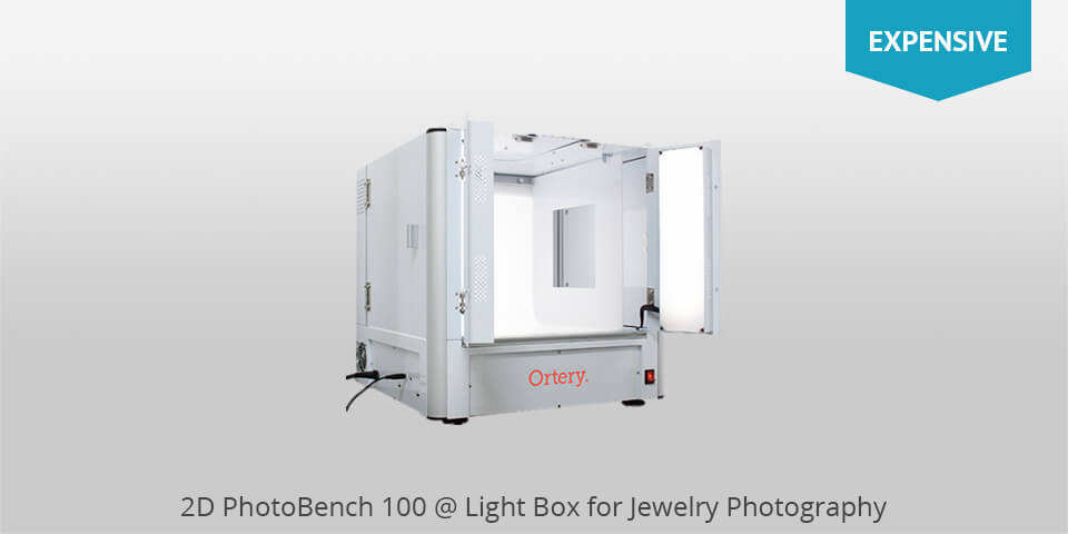 2d photobench 100 lightbox for jewelry photography