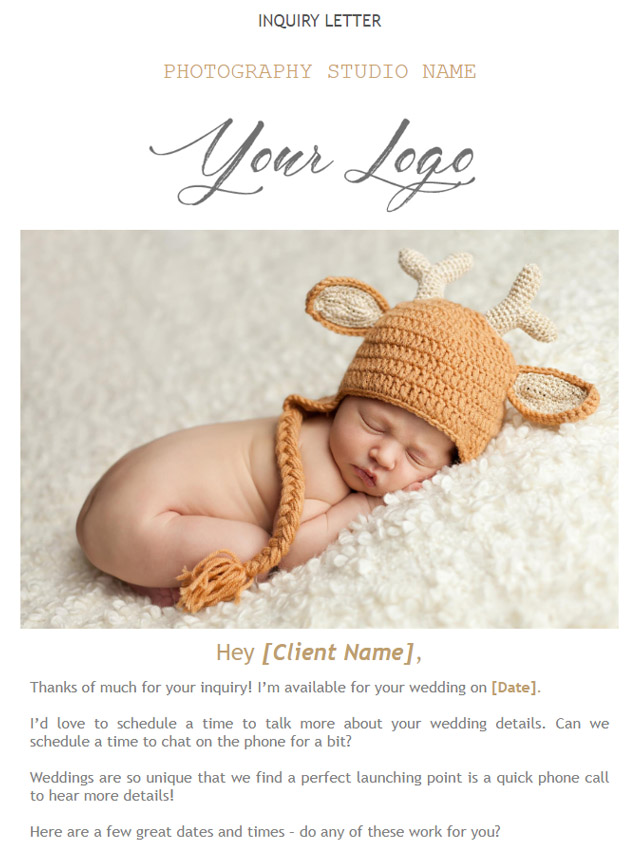 20 FREE Photographer Email Templates for Any Case