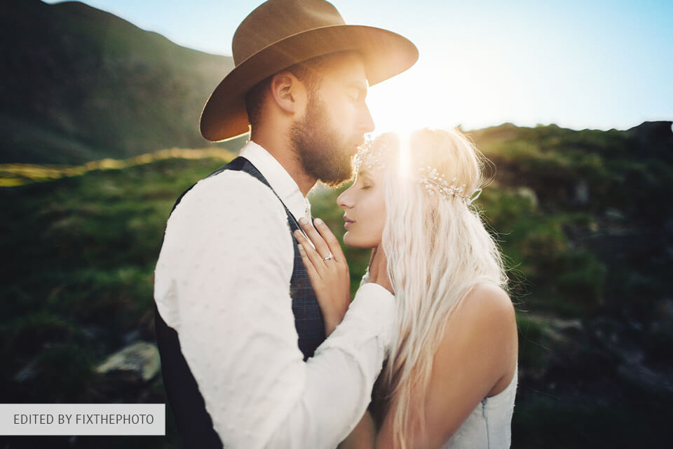 edición de fotos de pareja