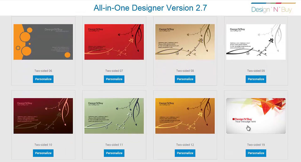 design’n’buy photo album software interface