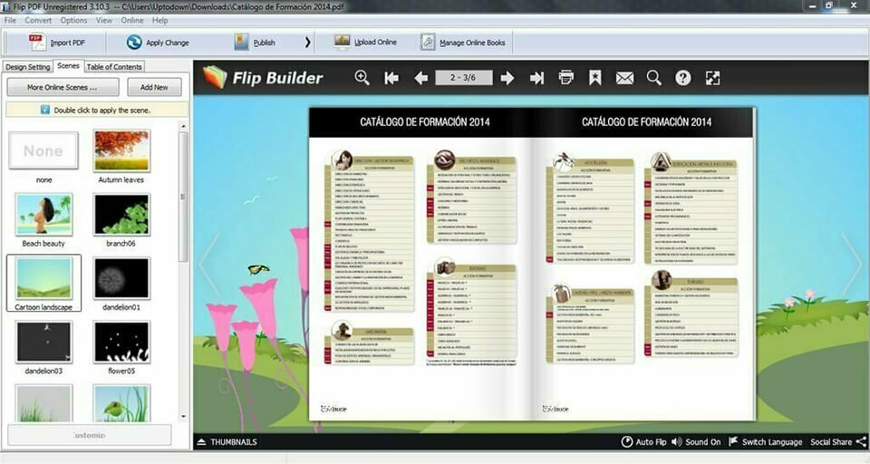 flipbuilder photo album software interface