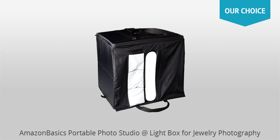 amazonbasics portable photo studio for jewelry photography