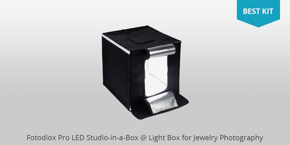 fotodiox pro led studio in a box for jewelry photography