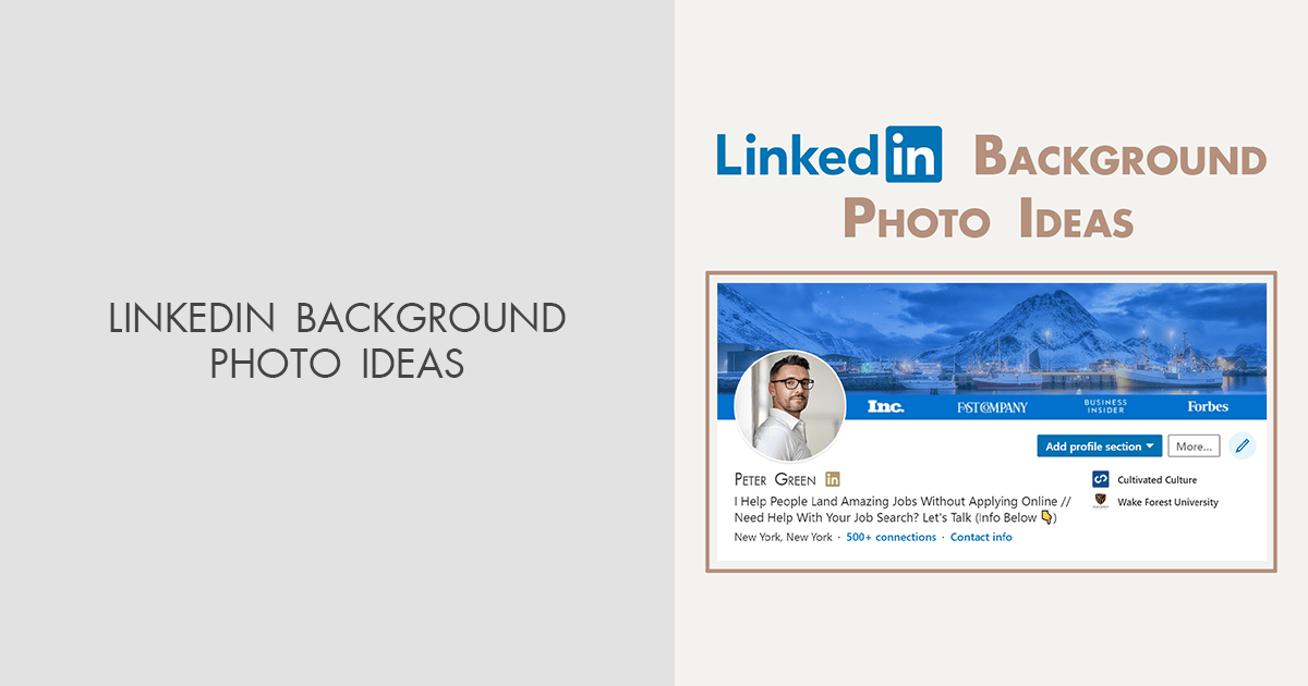 13 LinkedIn Background Photo Ideas for a Catchy Profile