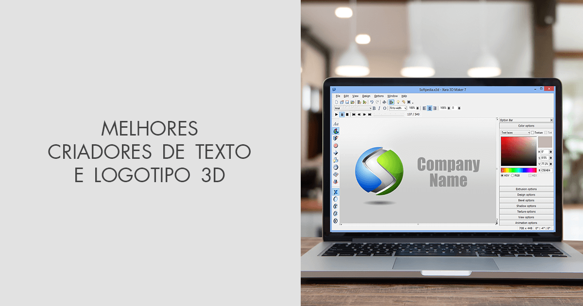 Criar Texto em 3D - Editor de Image Online e Gratis - 30%