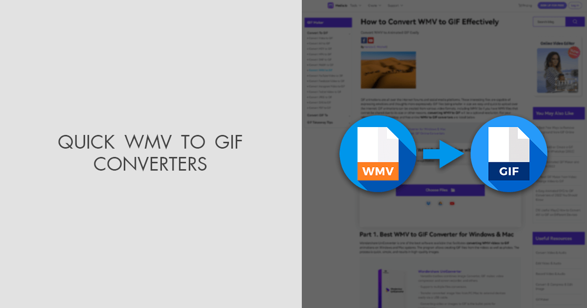 2023 Best WMV to GIF Converters