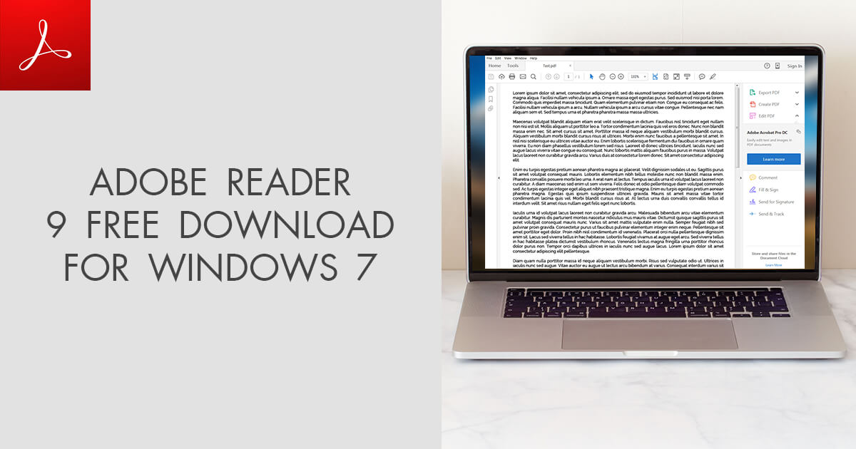 adobe writer 9 free download for windows 7