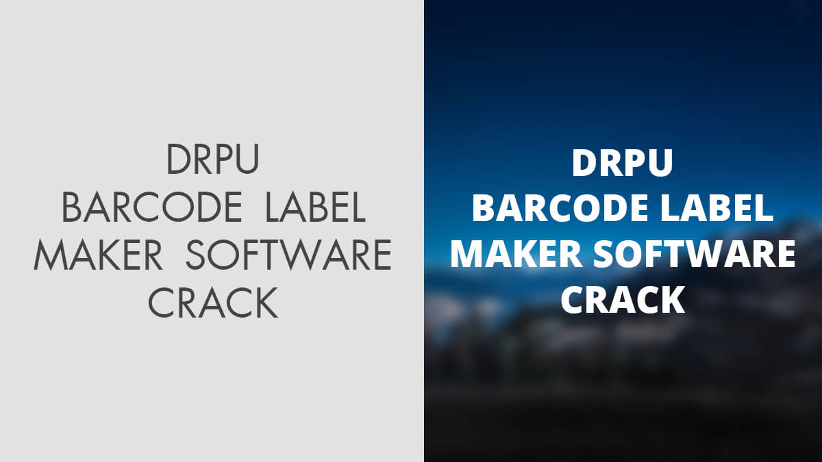 drpu barcode software crack