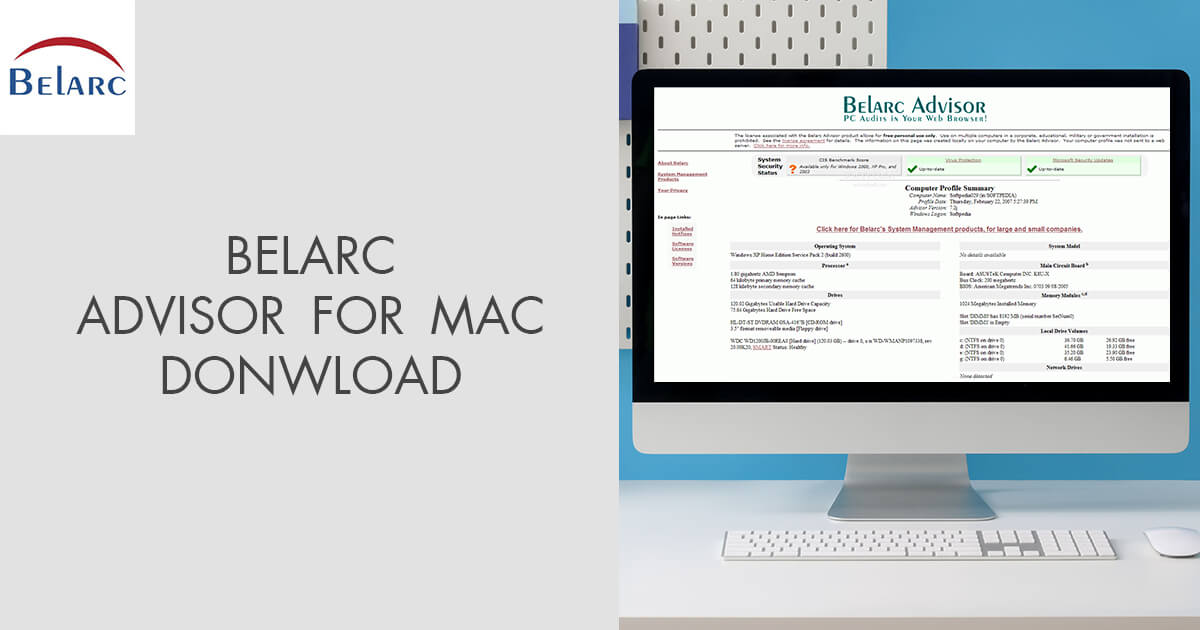 Belarc Advisor For Mac Free Download