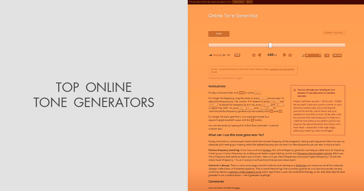 7 Best Online Tone Generators in
