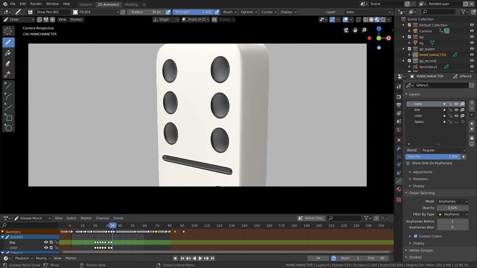 blender free graphic design software interface
