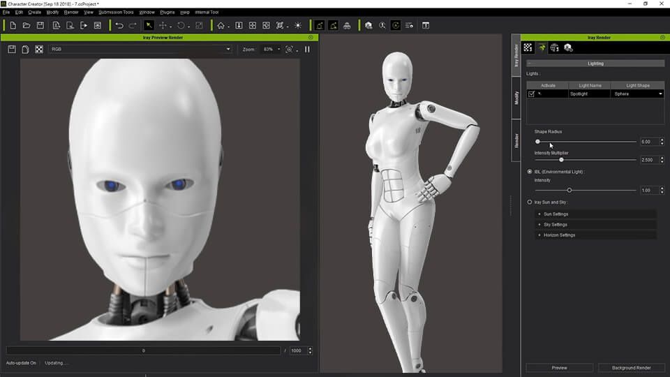 daz 3d free graphic design software interface