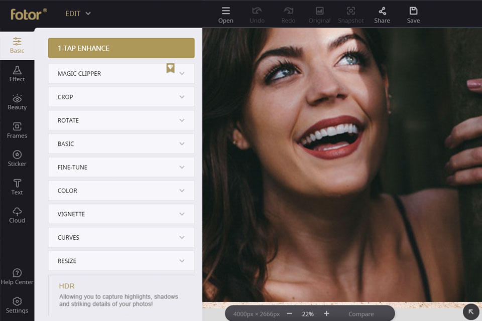 fotor free photo editor