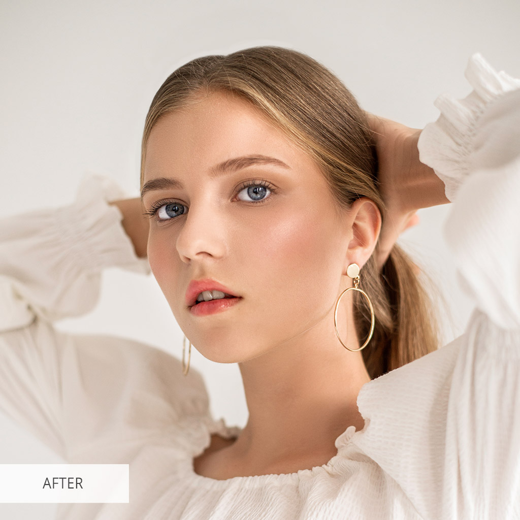 how to remove stray hairs in photoshop