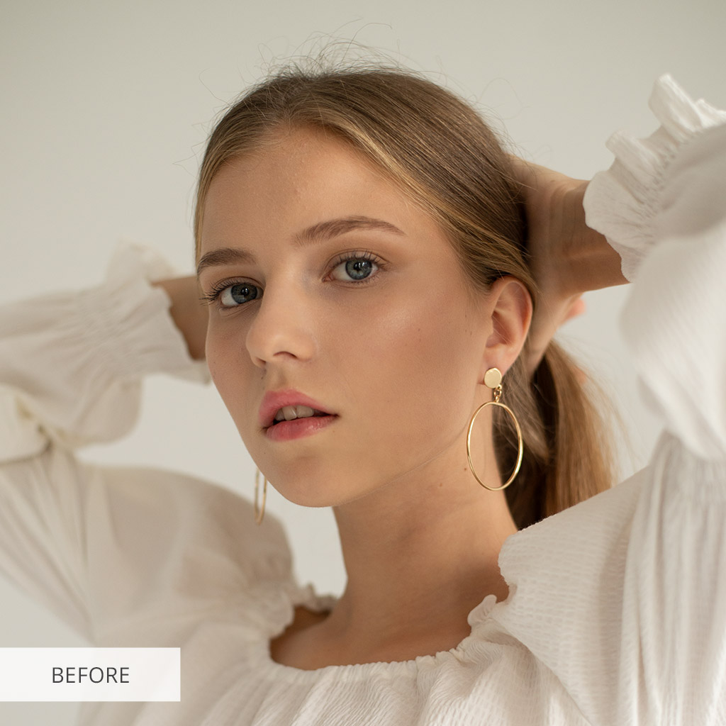 how to remove stray hairs in photoshop