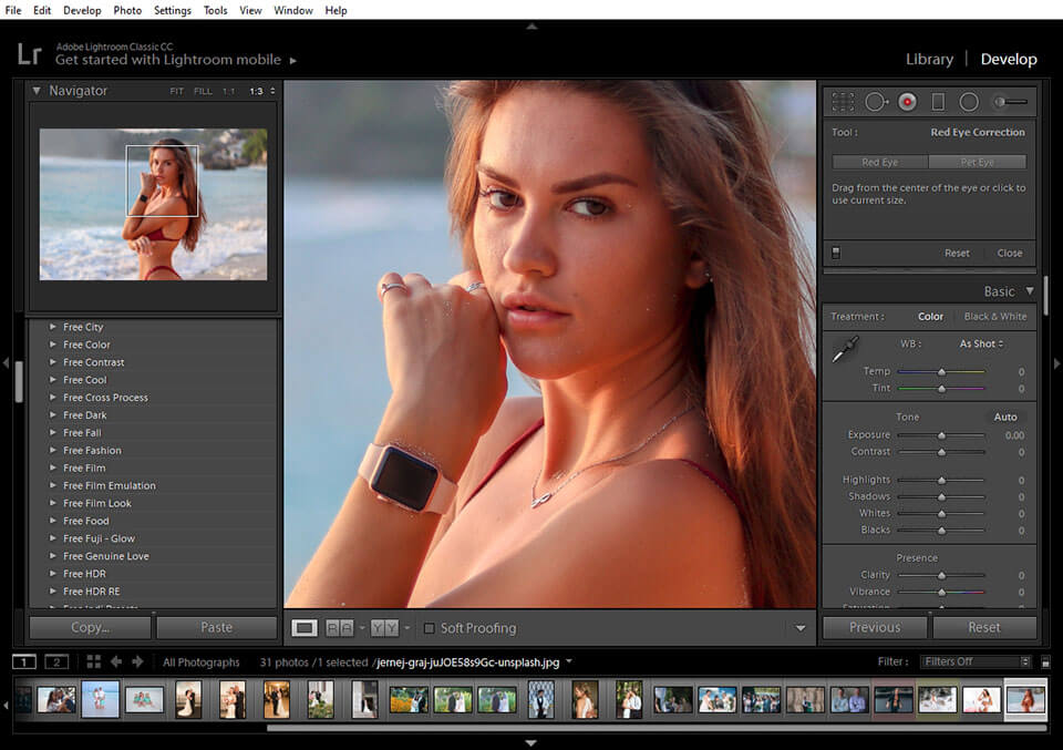 ПО для редактирования фотографий lightroom для пк
