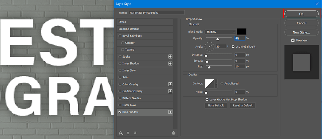 Comment Ajouter Une Ombre Au Texte Dans Photoshop