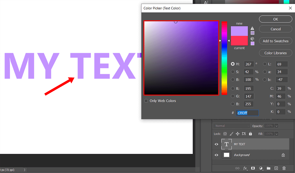 How To Change The Color Of Text In Photoshop For Beginners