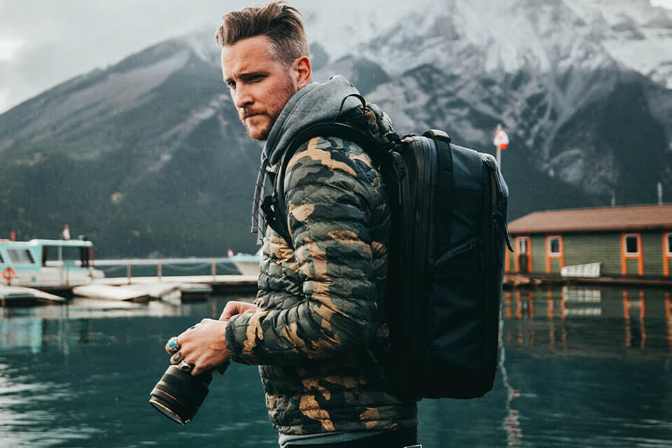 camera backpack lifestyle