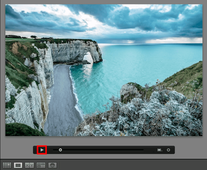 lightroom for video playing process