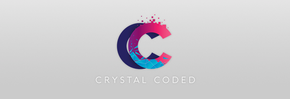 crystal coded designer logo