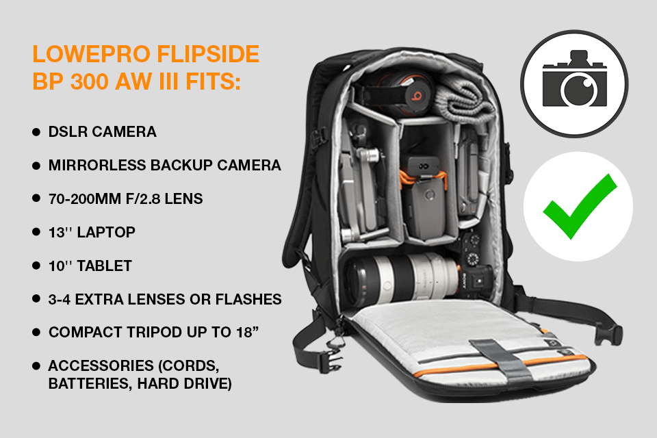 lowepro flipside bp 300 aw iii camera bag fitting