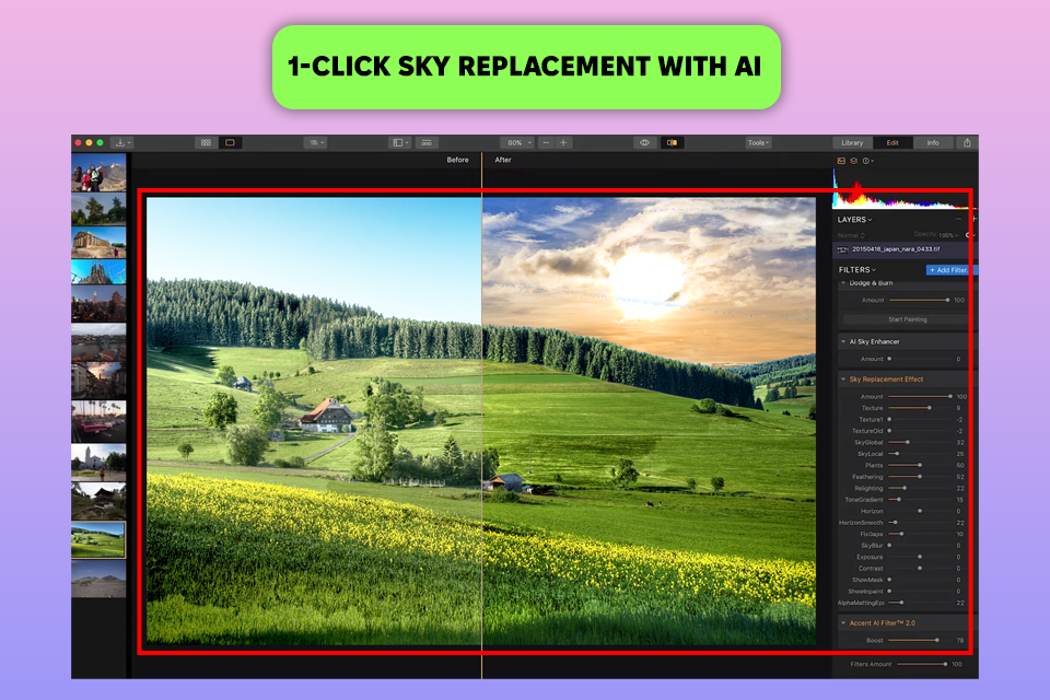 luminar interface