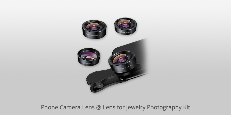 phone camera lens jewelry photography kit