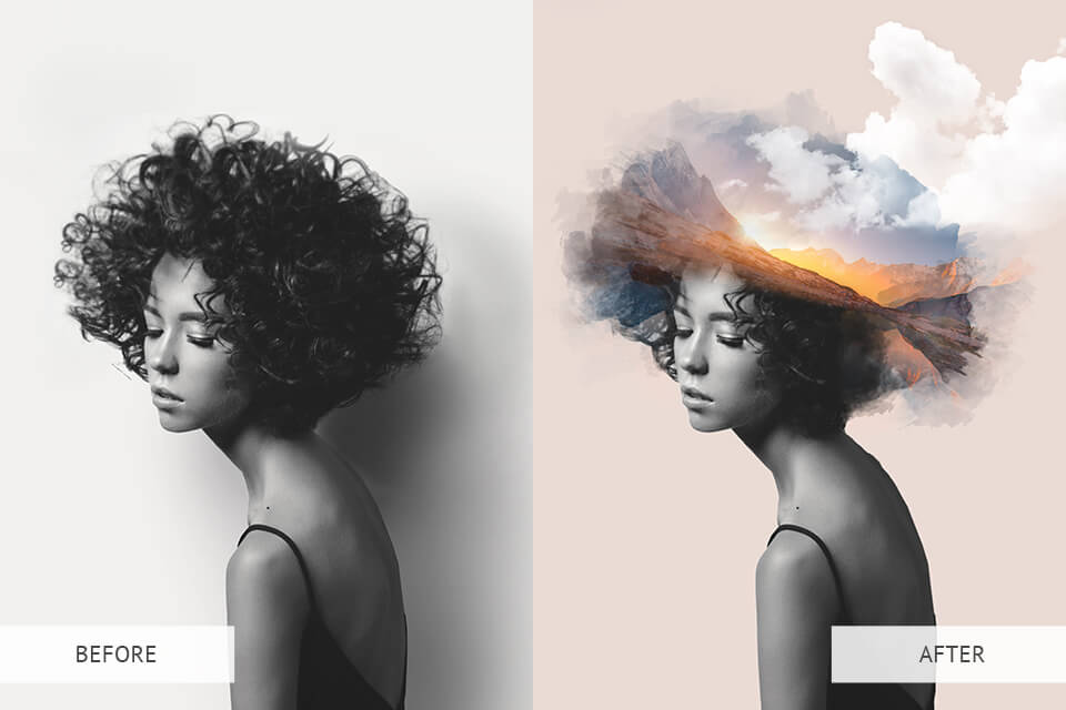 photo editor for hire before after double exposure