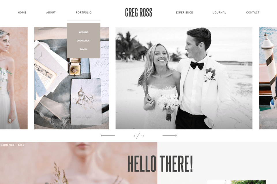 photography portfolio categories