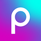 picsart photo cut and paste app logo