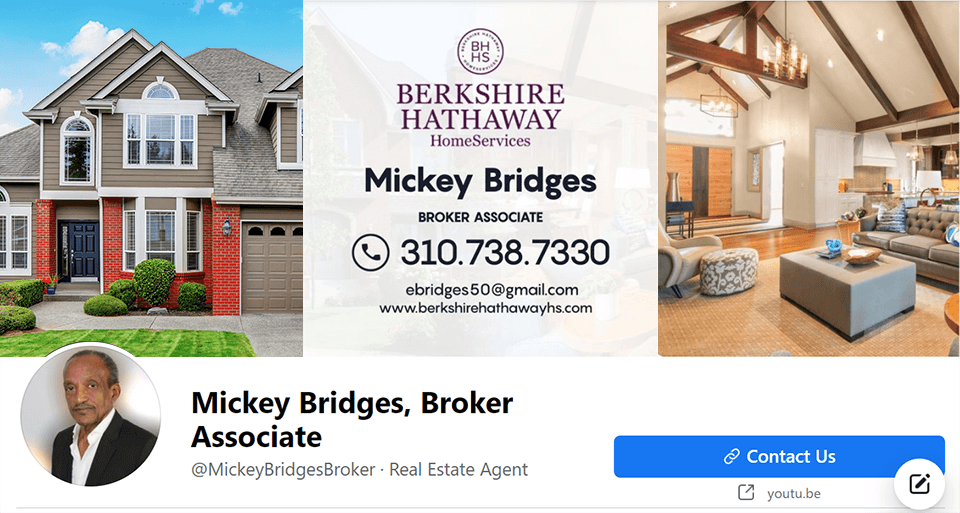 real estate cover photos example contact info