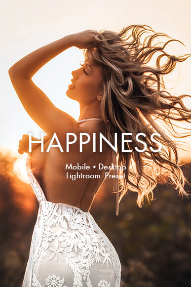 happiness lightroom mobile presets cover