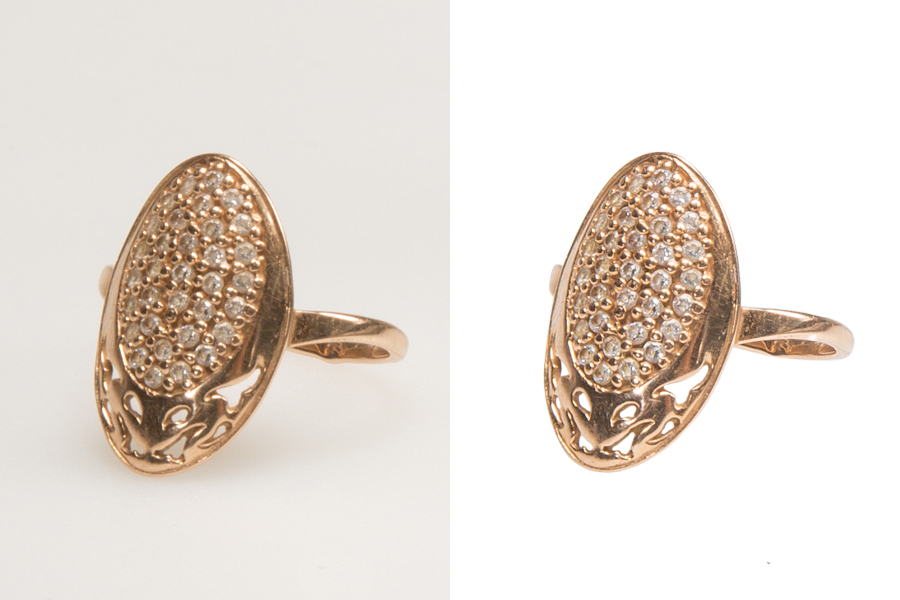 amateur jewelry retouching photo