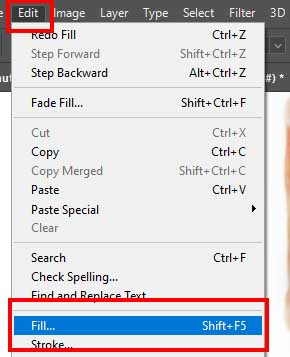 remove double chin photoshop filling the layer