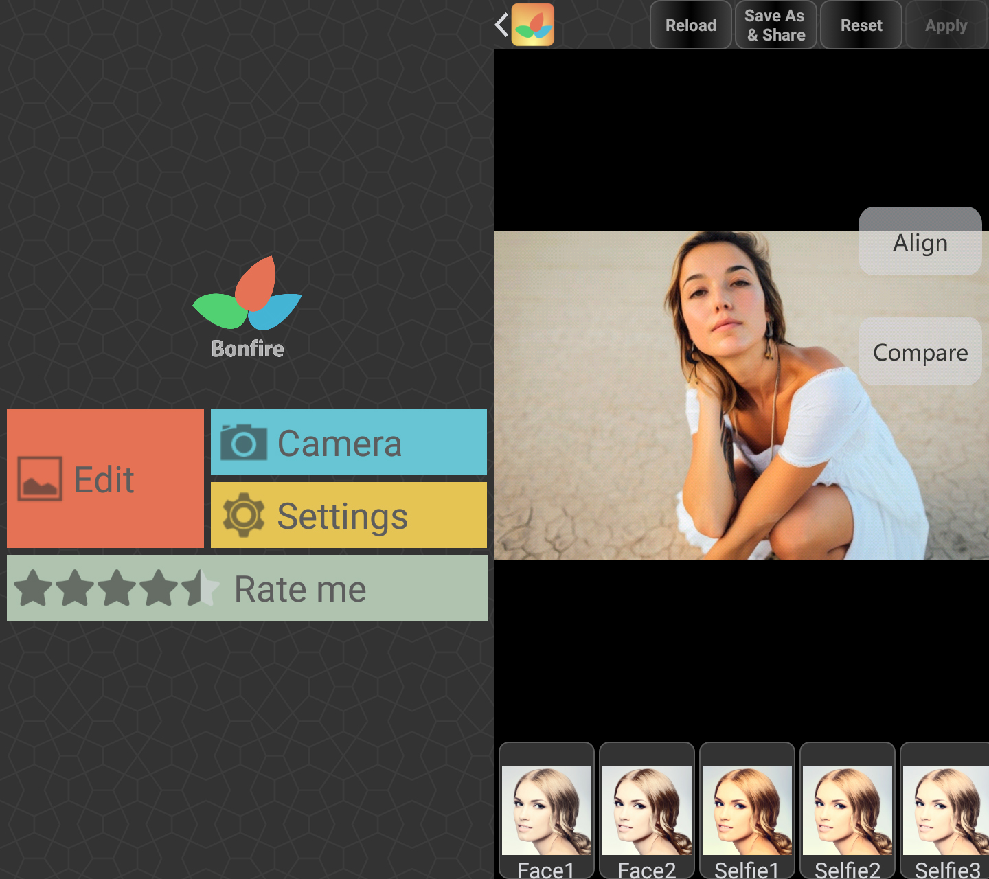 screenshot bonfire photo editor app free