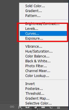 remove double chin photoshop curves adjustment layer