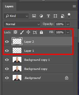 remove double chin photoshop creating layers