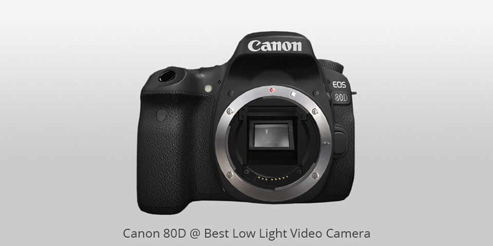 canon 80d best low light video camera