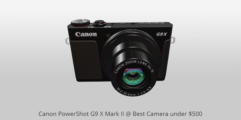 Canon PowerShot G9 X Mark II camera sub 500