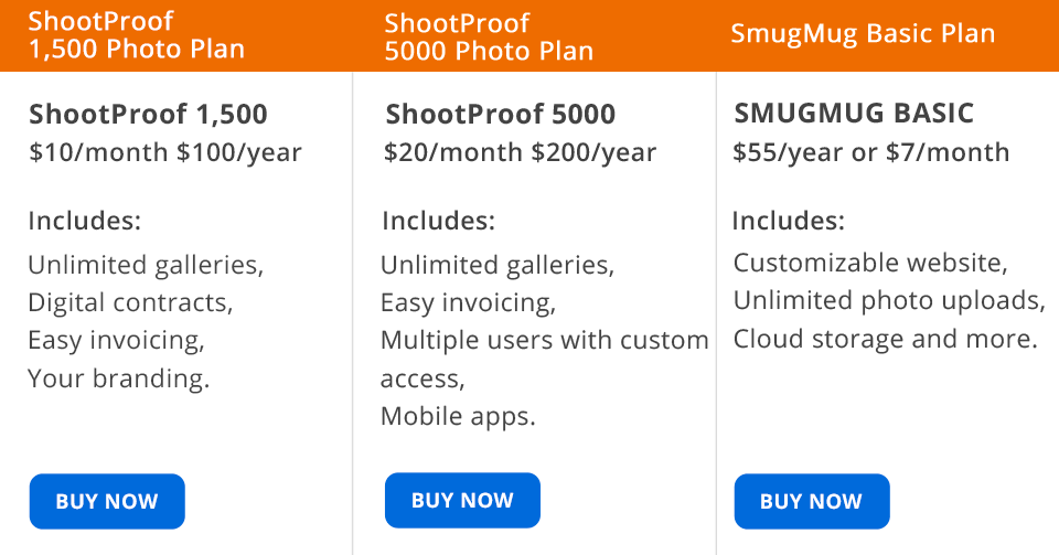 ShootProof vs SmugMug Which Service to Choose?