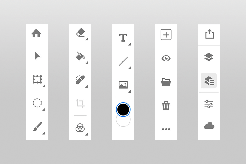 photoshop for ipad tools