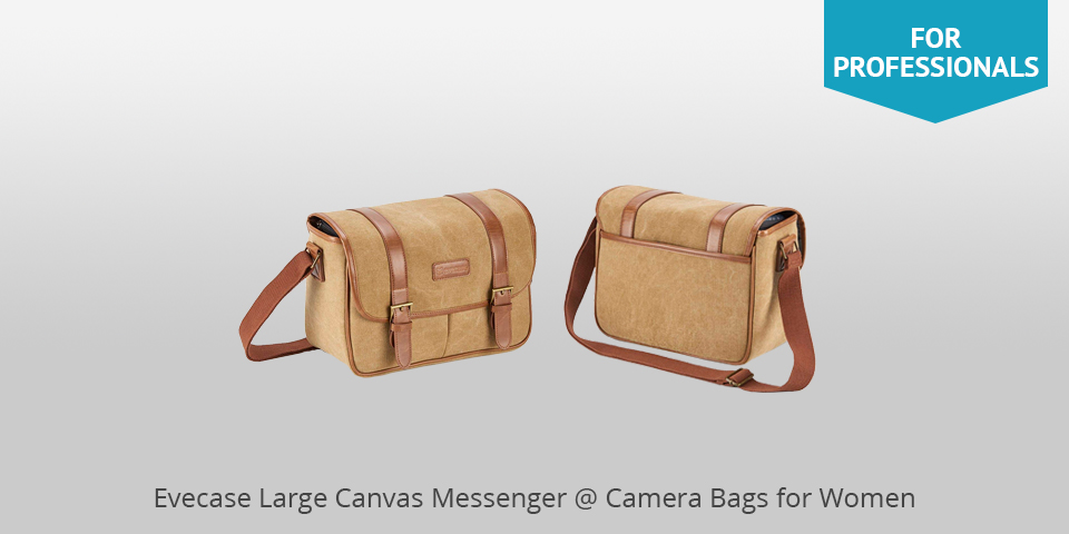 Evecase Large Canvas Bag for Women Photographers