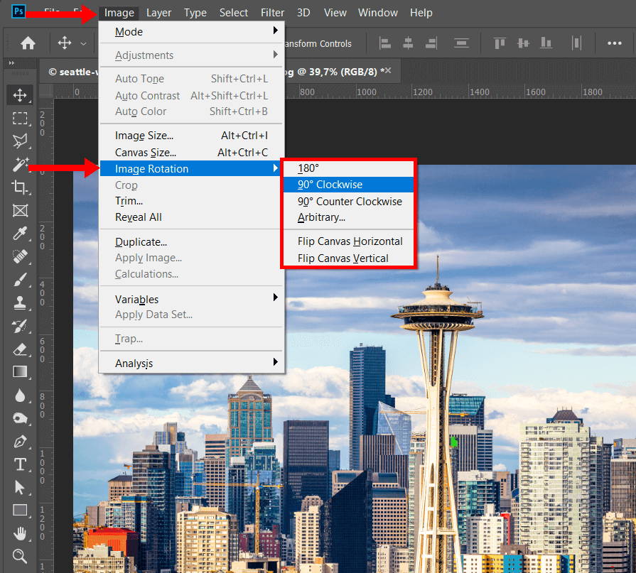 How to rotate a layer in Adobe Photoshop - Adobe