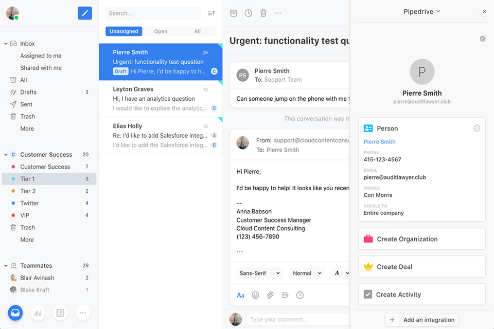 pipedrive real estate crm software interface