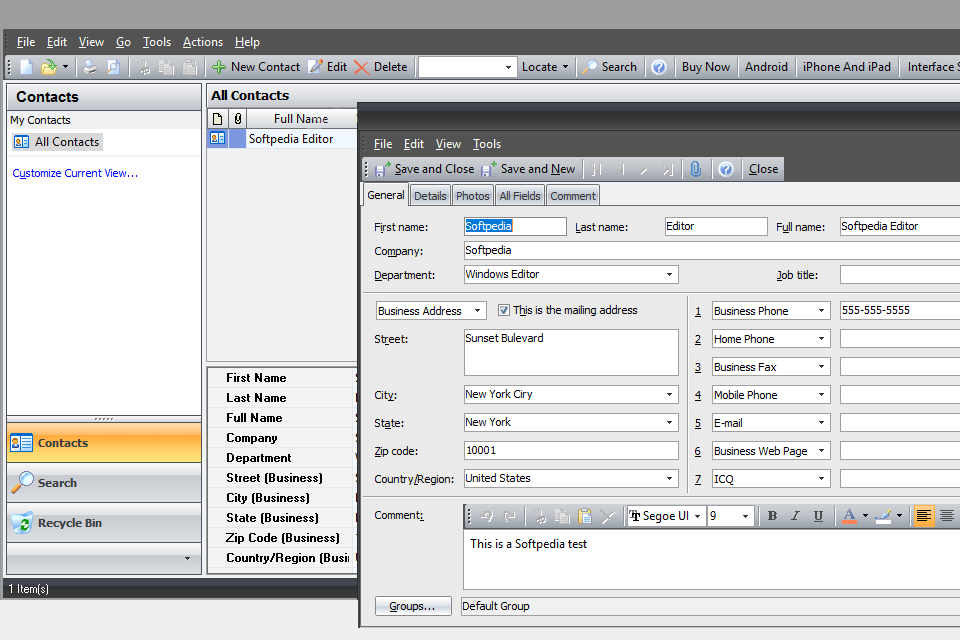 Home address book software Home address book software