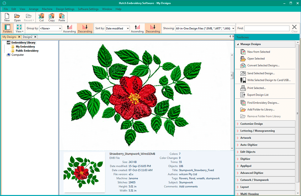 embroidery software free download mac