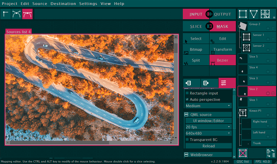  interface du logiciel de cartographie vidéo visution mapio