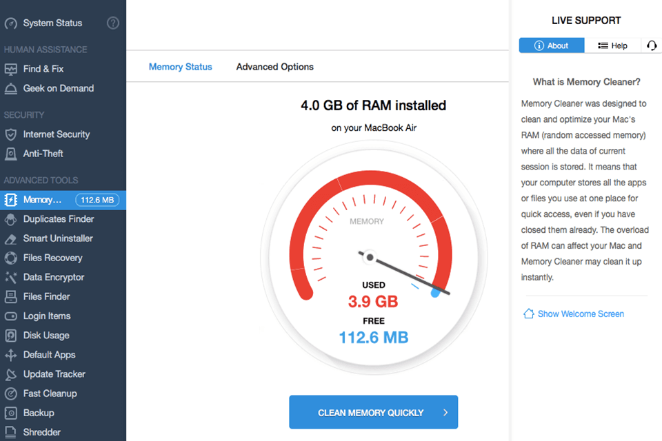 mackeeper interface